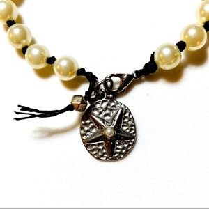 Starpearl Faux Pearl Starfish Bracelet